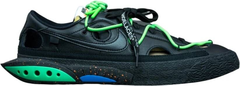Nike Blazer Low Off-White Black Electro Green Zwart Unisex