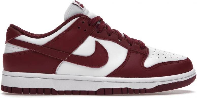 Nike Vintage-geïnspireerde Dunk Low Bordeaux Sneakers voor vrouwen Rood Dames