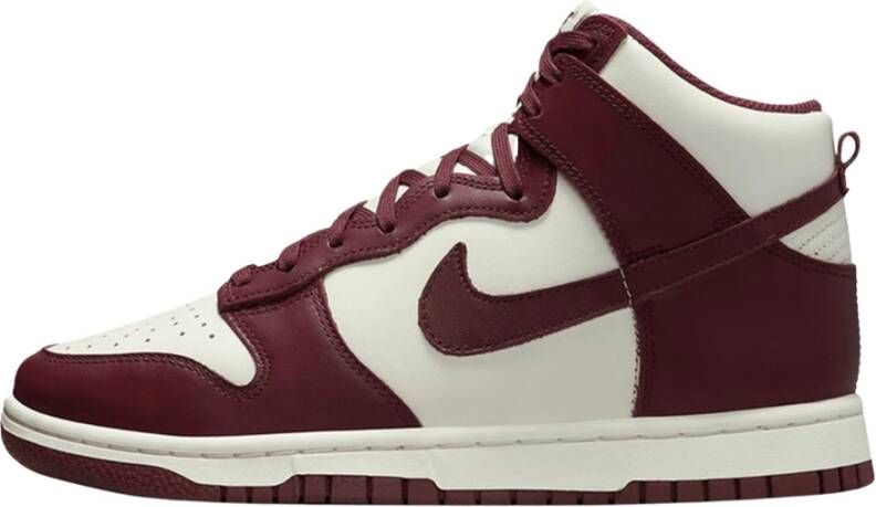 Nike Burgundy Crush High-Top Sneakers Red Dames