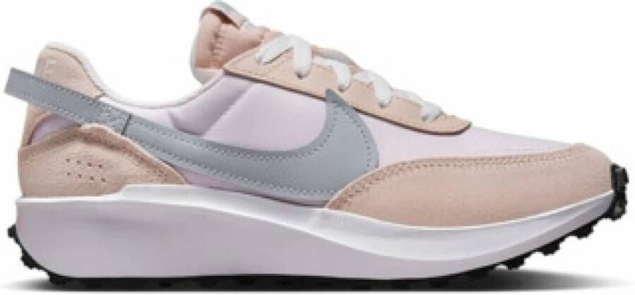 Nike waffle debut sneakers roze grijs dames