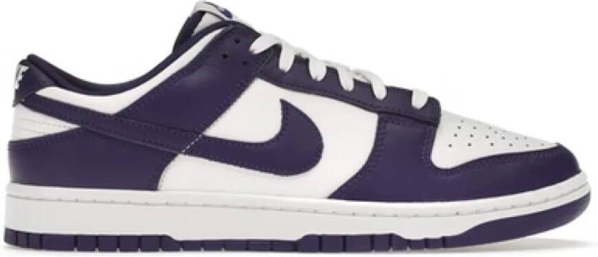 Nike Court Purple Dunk Low Wit Heren