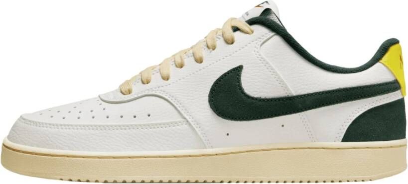 Nike Court Vision Low Sneakers Wit Donkergroen Beige - Foto 1
