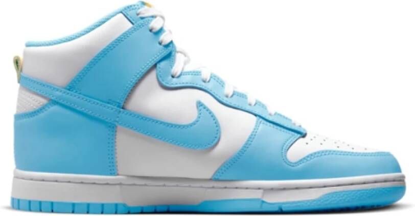 Nike Dunk Hi Retro Blue Chill Blue Chill-White-Amarillo