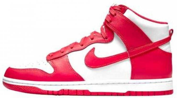 Nike Dunk High (gs) Basketball Schoenen white university red maat: 36.5 beschikbare maaten:36.5 - Foto 3
