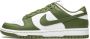 Nike WMNS Dunk Low Medium Olive White Medium Olive-White DD1503-120 Schoenen Sneakers Groen Green - Thumbnail 26