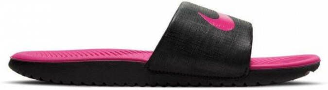 Nike Kawa Slipper kleuters kids Black Vivid Pink Black Vivid Pink