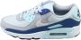 Nike Air Max 90 Pure Platinum Glacier Blue Court Blue White- Pure Platinum Glacier Blue Court Blue White - Thumbnail 2