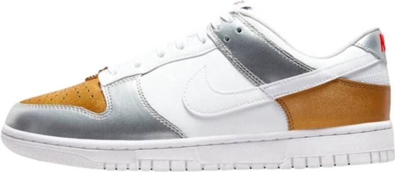 Nike Gouden Witte Zilveren Sneakers Wit Dames