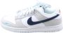 Nike herenschoenen Dunk Low Football Grey White Bright Crimson Midnight Navy- Heren Football Grey White Bright Crimson Midnight Navy - Thumbnail 2