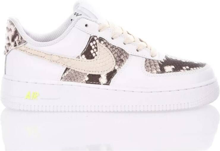 Nike Handgemaakte Beige Witte Sneakers Multicolor Heren