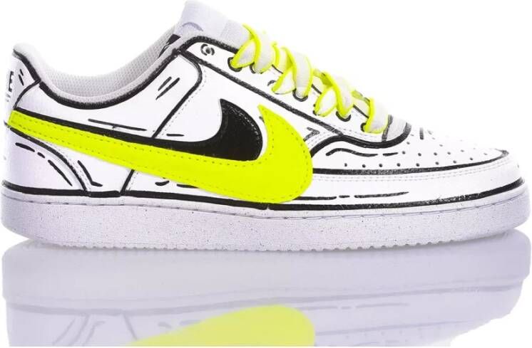 Nike Handgemaakte Witte Sneakers Fluorescerend Noos Multicolor Heren