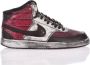 Nike Handgemaakte Zwarte Rode Sneakers voor Heren Rood Heren - Thumbnail 1