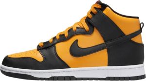 Nike Dunk Hi Retro University Gold Black-White-Habanero Red