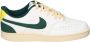 Nike Court Vision Low Sneakers Wit Donkergroen Beige - Thumbnail 2