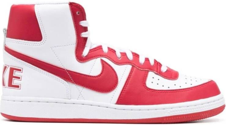 Nike Terminator High Rode Leren Sneakers Red Heren