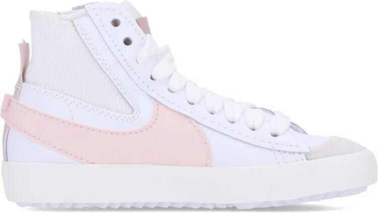Nike Hoge Sneakers Wit Roze Jumbo White Dames