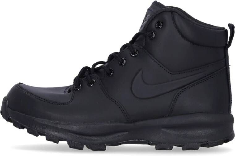 Nike Hoge Top Leren Laars Zwart Brown Heren