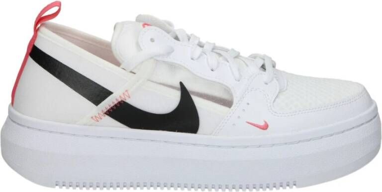 Nike Hoge Court Vision Dames Sneaker Wit Koraal Zwart White Dames