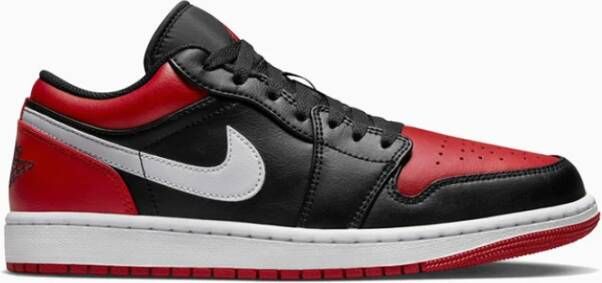 Nike Jordan 1 Low Leren Sneakers Black Dames