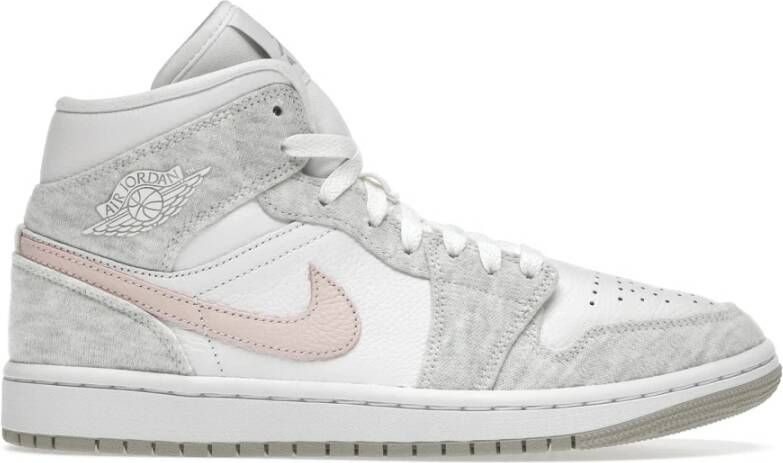 Nike Jordan 1 Mid SE Light Iron Ore Sneakers White Unisex
