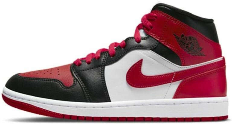 Jordan Wmns Air 1 Mid Basketball Schoenen black gym red white maat: 36.5 beschikbare maaten:36.5 37.5 38.5 39 40.5 41 42 - Foto 3