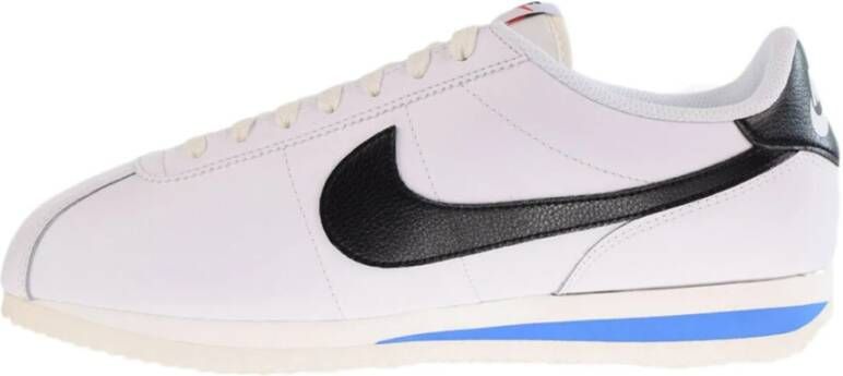Nike Cortez '23 Sneakers Wit Zwart-LT Foto Blauw White Dames