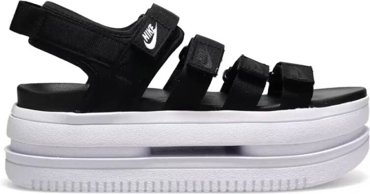 Nike Icon Classic Slippers voor dames Black White White Dames