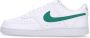 Nike Lage Court Vision Sneaker Wit Groen White Heren - Thumbnail 9