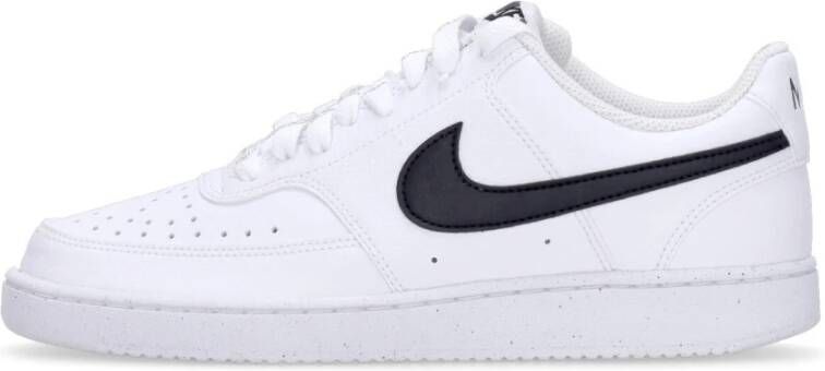 Nike Lage Court Vision Sneaker Wit Zwart White Heren