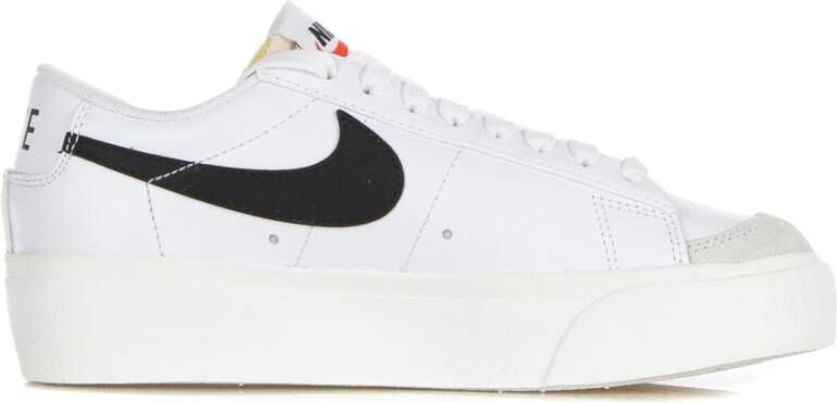 Nike Lage Platform Damesneaker Wit Zwart Oranje White Dames