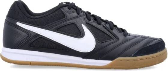 Nike Lage Sneakers Zwart Wit-Gum Lichtbruin