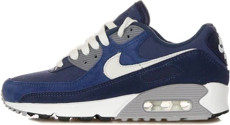 Nike Lage Top Air Max 90 Premium Blue Heren