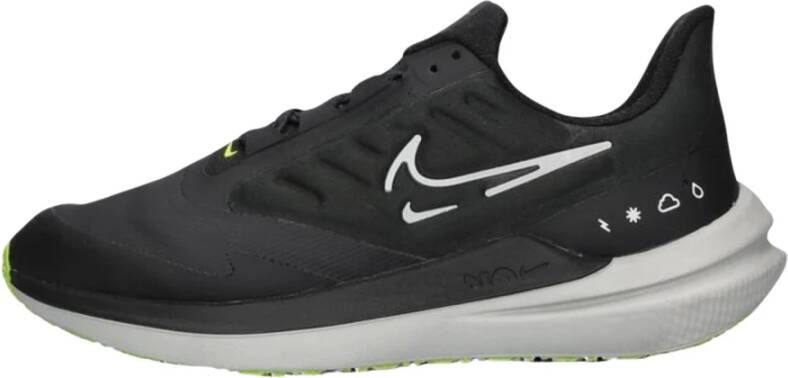 Nike Air Winflo 9 Shield Weerbestendige hardloopschoenen voor dames (straat) Zwart