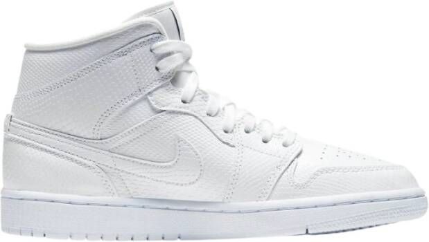 Jordan WMNS Nike Air 1 Mid Snakeskin Triple White Wit BQ6472 110 EUR - Foto 6