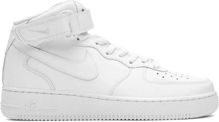 Nike Air Force 1 Mid basisschool Schoenen White Leer Textil Foot Locker