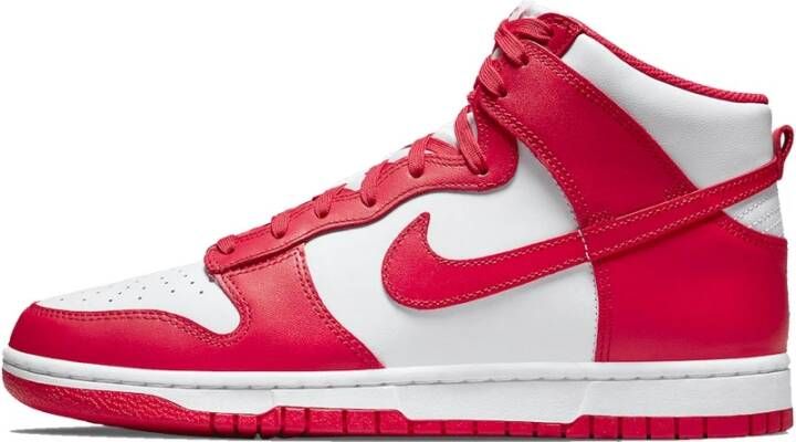 Nike Legendarische University Red Dunk High Rood Unisex