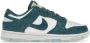 Nike Leren Dunk Low Sneakers Blauw Dames - Thumbnail 1