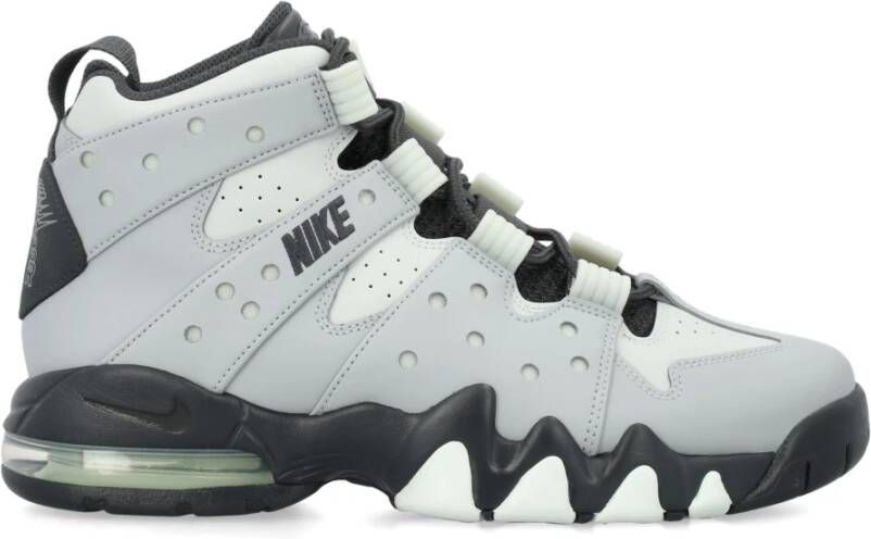 Nike Leren High-Top Sneakers Gray Heren