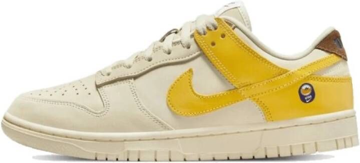 Nike Leren Sportschoenen Yellow Unisex