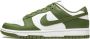 Nike WMNS Dunk Low Medium Olive White Medium Olive-White DD1503-120 Schoenen Sneakers Groen Green - Thumbnail 22