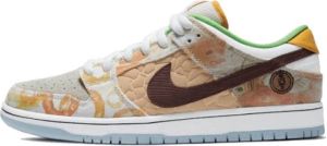 Nike Metalen Lage Top Sneakers Oranje Heren