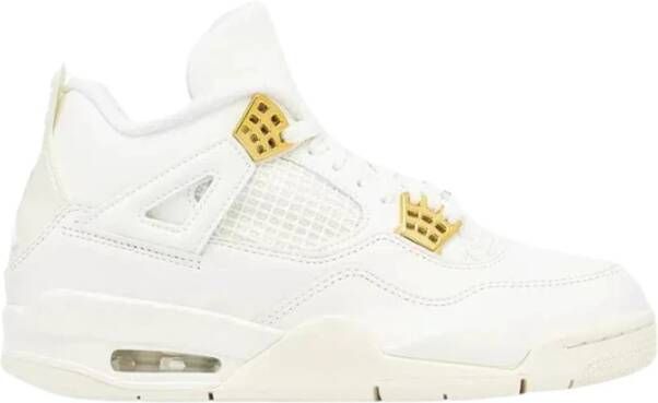 Nike Lage Sneakers Jordan 4 Retro Metallic Gold (Womens)