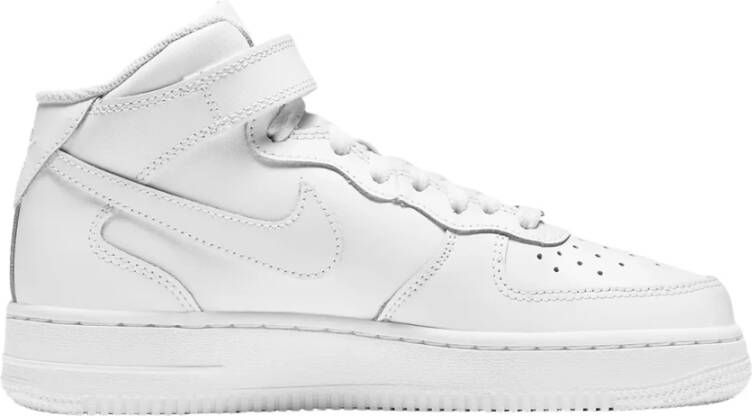 Nike Air Force 1 Mid basisschool Schoenen White Leer Textil Foot Locker