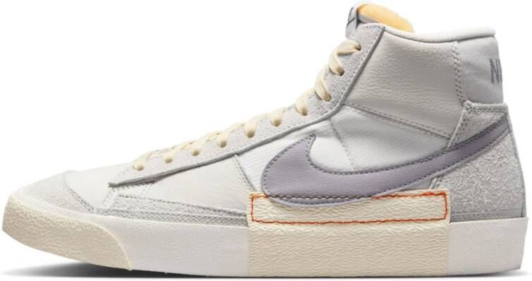 Nike Hoge Sneaker Wit Grijs Platina Club Summit Beige Heren