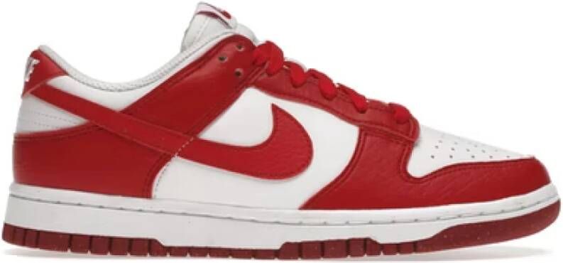 Nike "Witte Gym Red Dunk Low Sneakers" Meerkleurig