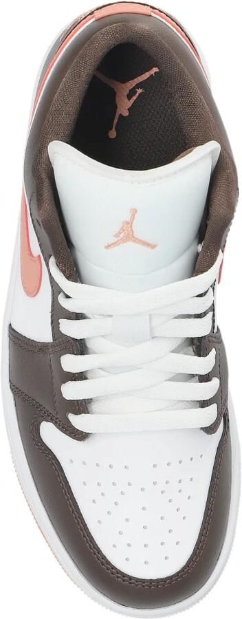 Jordan Aj1 Low Sneakers Dames Wit Leer