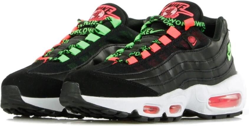 Nike Air Max 95 Dames Black Flash Crimson White Green Strike Dames