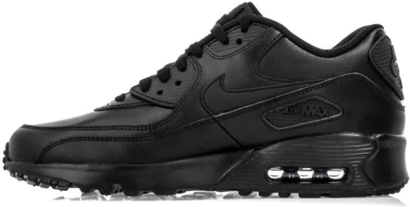 Nike Air Max 90 Leather basisschool Schoenen Black Leer Synthetisch