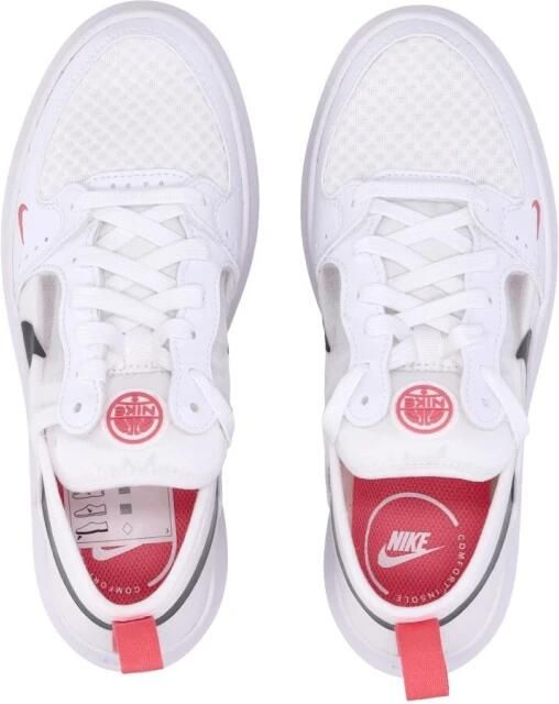 Nike Hoge Court Vision Dames Sneaker Wit Koraal Zwart White Dames - Foto 3