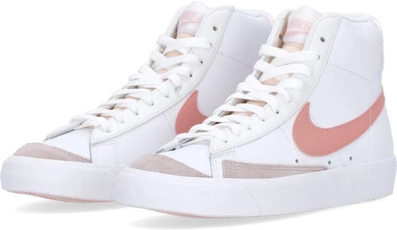 Nike Wmns Blazer Mid Basketball Schoenen white pink oxford black summit white maat: 36.5 beschikbare maaten:38.5 39 40.5 36.5 42 - Foto 8